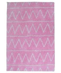 Un Amour De Tapis Tapis Enfant En Coton Rose 60x110