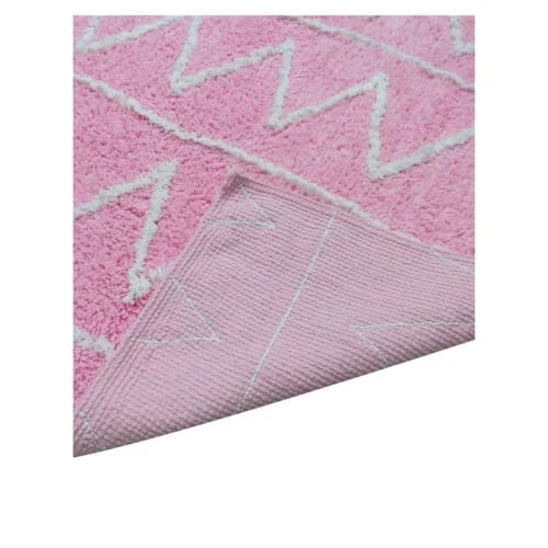 Un Amour De Tapis Tapis Enfant En Coton Rose 60x110 4 Un Amour De Tapis Tapis Enfant En Coton Rose 60x110 – Image 2