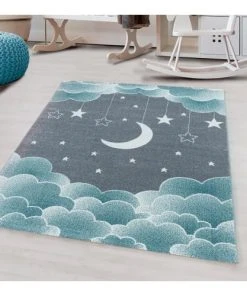 J&Kids Tapis Enfant En Polypropylène Bleu Ø 160 10 J&Kids Tapis Enfant En Polypropylène Bleu Ø 160 -Boutique KidKraft tapis enfant en polypropylene bleu oe 160 2