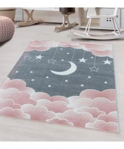 J&Kids Tapis Enfant En Polypropylène Rose Ø 160 -Boutique KidKraft tapis enfant en polypropylene rose oe 160 2