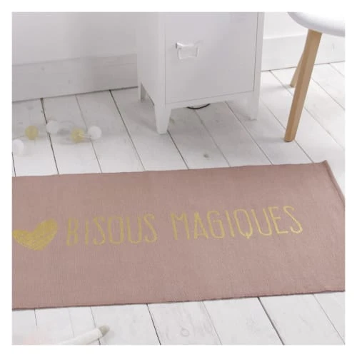 TODAY Tapis Enfant Imprimé En Coton Rose 60x120 Cm 4 TODAY Tapis Enfant Imprimé En Coton Rose 60x120 Cm – Image 2