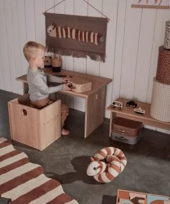 OYOY Living Design Tapis Enfant Larve Marron En Laine Et En Coton H40x180cm -Boutique KidKraft tapis enfant larve marron en laine et en coton h40x180cm 3