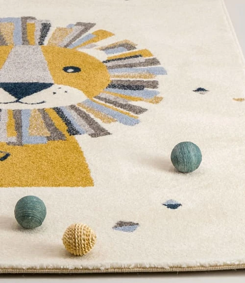 AFK Living Tapis Enfant Lion Multicolore 135x190 6 AFK Living Tapis Enfant Lion Multicolore 135x190 – Image 4