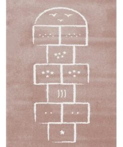 AFK Living Tapis Enfant Marelle Rose 80x150