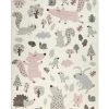 Sigikid Tapis Enfant Motif Animaux Forêt écru Rose 133x200