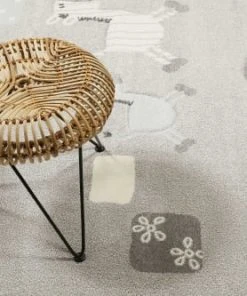 ESPRIT Tapis Enfant Motif Animaux Gris 200x290 -Boutique KidKraft tapis enfant motif animaux gris 200x290 2