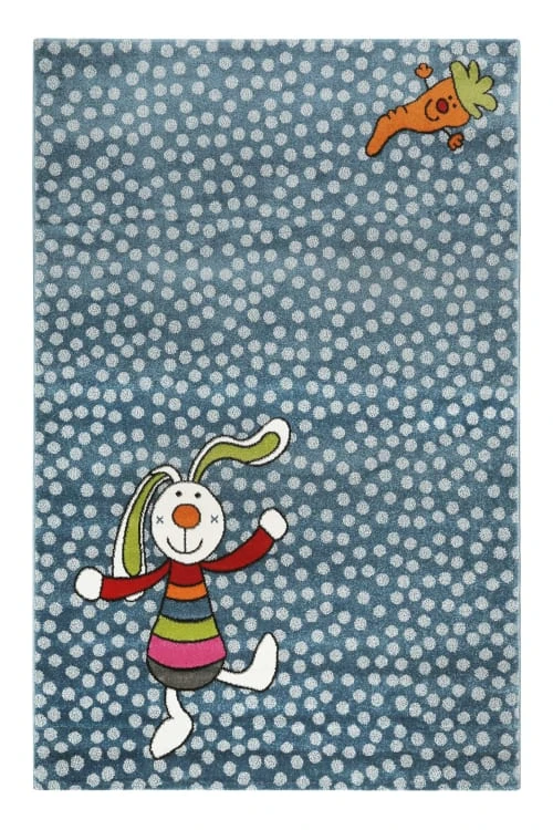 Sigikid Tapis Enfant Motif Lapin Coloré Sur Fond à Pois Bleu 80x150 3 Sigikid Tapis Enfant Motif Lapin Coloré Sur Fond à Pois Bleu 80x150