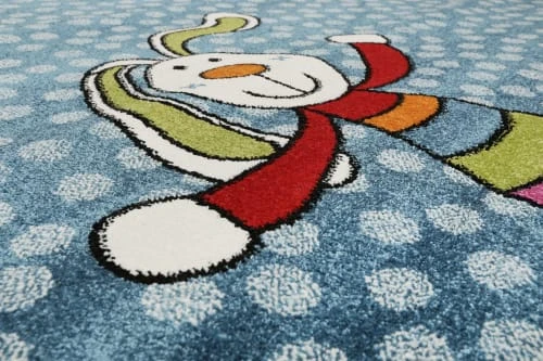 Sigikid Tapis Enfant Motif Lapin Coloré Sur Fond à Pois Bleu 80x150 5 Sigikid Tapis Enfant Motif Lapin Coloré Sur Fond à Pois Bleu 80x150 – Image 3