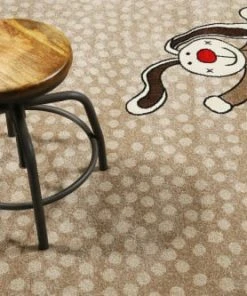 Sigikid Tapis Enfant Motif Lapin Coloré Sur Fond Pois Beige 80x150 -Boutique KidKraft tapis enfant motif lapin colore sur fond pois beige 80x150 2