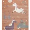 ESPRIT Tapis Enfant Motif Licorne Orange 80x150 -Boutique KidKraft tapis enfant motif licorne orange 80x150 1
