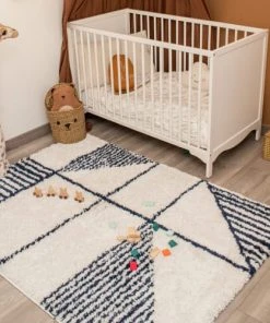 Nazar Tapis Enfant Motif Rayé 120x160 -Boutique KidKraft tapis enfant motif raye 120x160 5