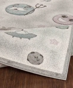 Surya Tapis Enfant - Planètes Animées - Beige Et Gris - 120x170cm 10 Surya Tapis Enfant - Planètes Animées - Beige Et Gris - 120x170cm -Boutique KidKraft tapis enfant planetes animees beige et gris 120x170cm 2