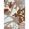 AFK Living Tapis Enfant Puzzle Forêt Marron 135x190