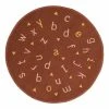 AFK Living Tapis Enfant Rond Alphabet Terracotta 135x135 -Boutique KidKraft tapis enfant rond alphabet terracotta 135x135 1