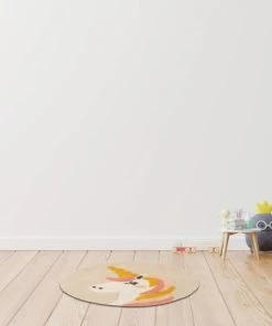 GUY LEVASSEUR Tapis Enfant Rond En Coton Ecru 70x70cm 7 GUY LEVASSEUR Tapis Enfant Rond En Coton Ecru 70x70cm -Boutique KidKraft tapis enfant rond en coton ecru 70x70cm 1