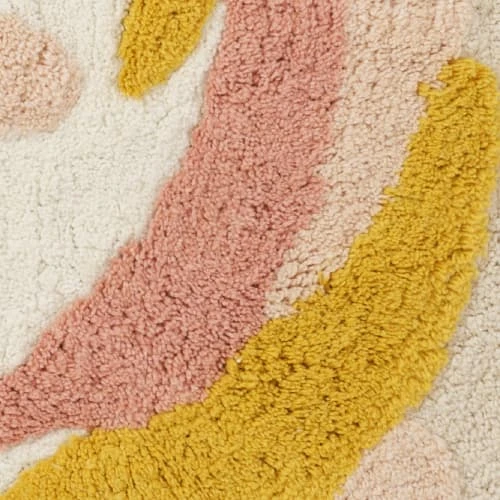 GUY LEVASSEUR Tapis Enfant Rond En Coton Ecru 70x70cm 6 GUY LEVASSEUR Tapis Enfant Rond En Coton Ecru 70x70cm – Image 4