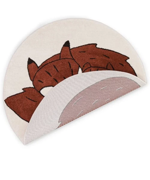 AFK Living Tapis Enfant Rond Famille Renard 120x120 5 AFK Living Tapis Enfant Rond Famille Renard 120x120 – Image 3