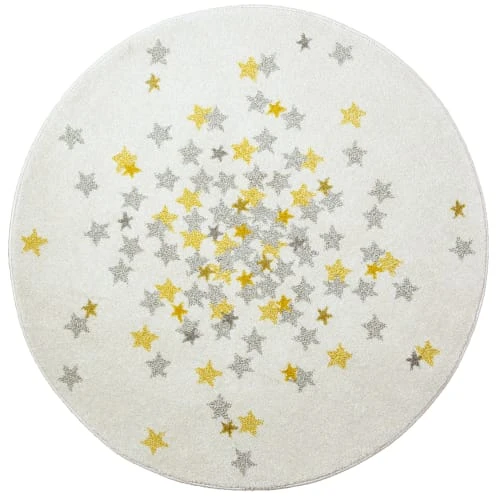 AFK Living Tapis Enfant Rond Nova Jaune 120x120 3 AFK Living Tapis Enfant Rond Nova Jaune 120x120