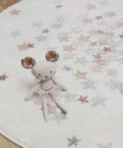 AFK Living Tapis Enfant Rond Nova Rose 120x120 -Boutique KidKraft tapis enfant rond nova rose 120x120 3