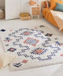 Nazar Tapis Enfant Shaggy De Style Berbère 160x230 Cm -Boutique KidKraft tapis enfant shaggy de style berbere 160x230 cm 4