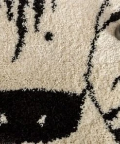 AFK Living Tapis Enfant Shaggy Zèbre Crème 80x150 -Boutique KidKraft tapis enfant shaggy zebre creme 80x150 3