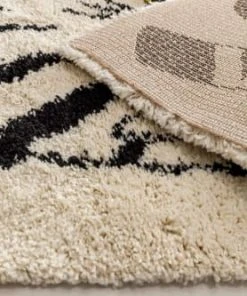 AFK Living Tapis Enfant Shaggy Zèbre Crème 80x150 -Boutique KidKraft tapis enfant shaggy zebre creme 80x150 5