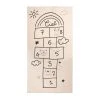 Home Maison Tapis Enfant Souple Imprimé Marelle Naturel 80x150
