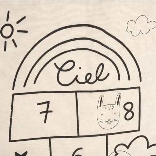 Home Maison Tapis Enfant Souple Imprimé Marelle Naturel 80x150 4 Home Maison Tapis Enfant Souple Imprimé Marelle Naturel 80x150 – Image 2