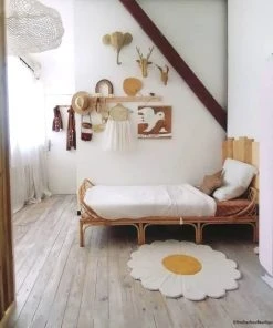 Lilipinso Tapis Fleur De Camomille En Coton Jaune -Boutique KidKraft tapis fleur de camomille en coton jaune 3