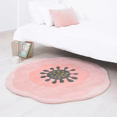 Lilipinso Tapis Fleur En Coton Rose 4 Lilipinso Tapis Fleur En Coton Rose – Image 2