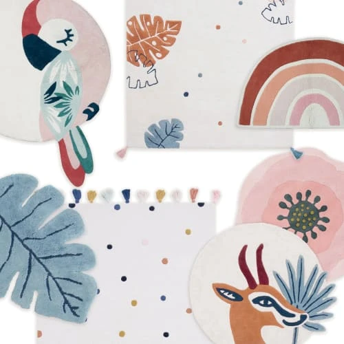 Lilipinso Tapis Fleur En Coton Rose 8 Lilipinso Tapis Fleur En Coton Rose – Image 6