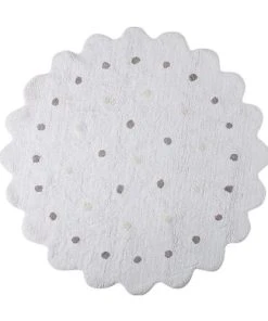 Lorena Canals Tapis Géométrique Enfant En Coton Blanc Ø 140