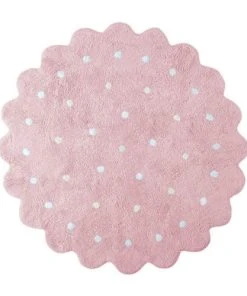 Lorena Canals Tapis Géométrique Enfant En Coton Rose Ø 140