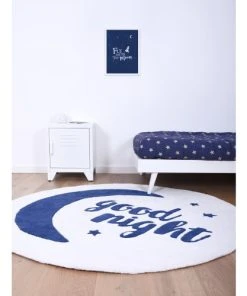 Lilipinso Tapis Good Night En Coton Bleu -Boutique KidKraft tapis good night en coton bleu 1