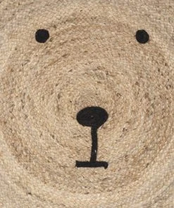 Home Maison Tapis Jute Tête D'ourson D100cm -Boutique KidKraft tapis jute tete d ourson d100cm 2
