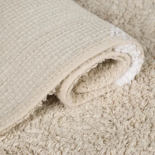 Lorena Canals Tapis Lavable à Pois Blancs En Coton Beige 120x160 5 Lorena Canals Tapis Lavable à Pois Blancs En Coton Beige 120x160 – Image 3