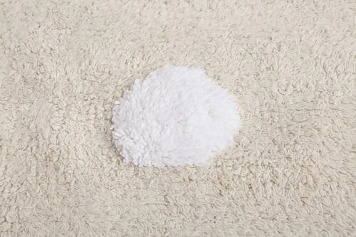 Lorena Canals Tapis Lavable à Pois Blancs En Coton Beige 120x160 6 Lorena Canals Tapis Lavable à Pois Blancs En Coton Beige 120x160 – Image 4