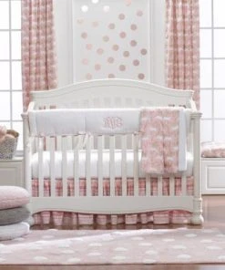 Lorena Canals Tapis Lavable à Pois Blancs En Coton Rose 120x160 -Boutique KidKraft tapis lavable a pois blancs en coton rose 120x160 2