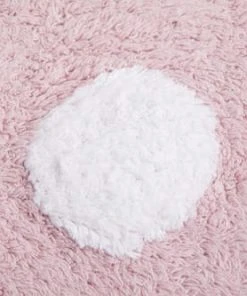 Lorena Canals Tapis Lavable à Pois Blancs En Coton Rose 120x160 -Boutique KidKraft tapis lavable a pois blancs en coton rose 120x160 4