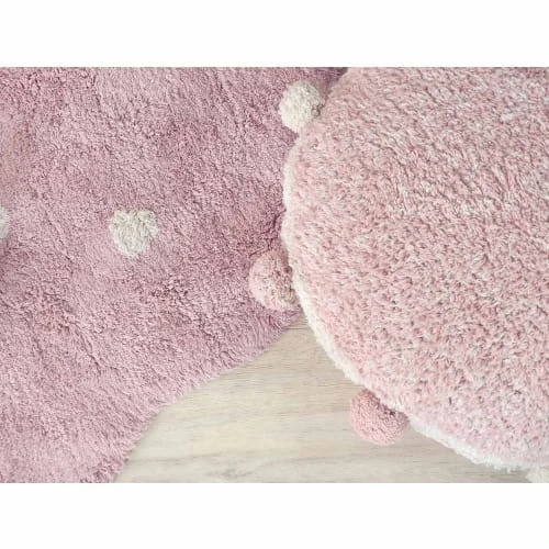 Lorena Canals Tapis Lavable Mini Biscuit Rose 90x90cm 8 Lorena Canals Tapis Lavable Mini Biscuit Rose 90x90cm – Image 6