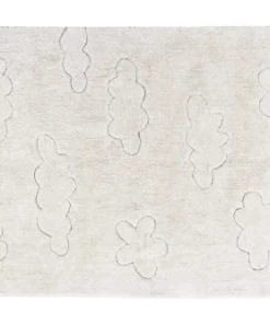 Lorena Canals Tapis Lavable Nuage En Coton Blanc 120x160