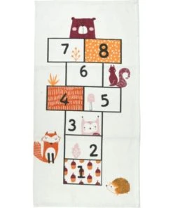 Wadiga Tapis Marelle Enfant Coton Multicolore - 70x140cm