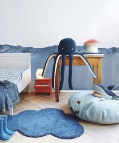 Lilipinso Tapis Nuage En Coton Bleu Marine -Boutique KidKraft tapis nuage en coton bleu marine 1