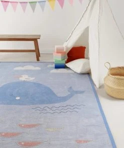 ESPRIT Tapis Plat Réversible Thème Baleine 140x200 -Boutique KidKraft tapis plat reversible theme baleine 140x200 2
