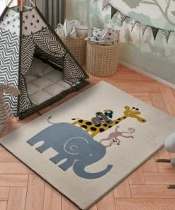 Atticgo Tapis Pour Enfants Avec Des Animaux En Multicolore, 120x170 Cm -Boutique KidKraft tapis pour enfants avec des animaux en multicolore 120x170 cm 5