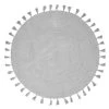 Maisons Du Monde Tapis Rond à Pompons En Coton Gris D100