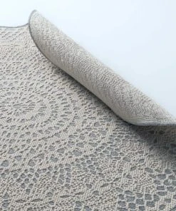 AFK Living Tapis Rond Crochet Gris 130x130 9 AFK Living Tapis Rond Crochet Gris 130x130 -Boutique KidKraft tapis rond crochet gris 130x130 4