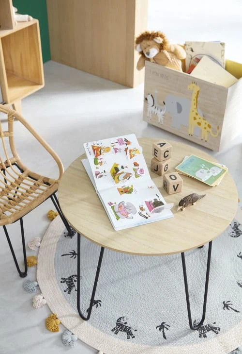 Maisons Du Monde Tapis Rond En Coton Tressé Imprimé à Pompons D100 8 Maisons Du Monde Tapis Rond En Coton Tressé Imprimé à Pompons D100 – Image 6