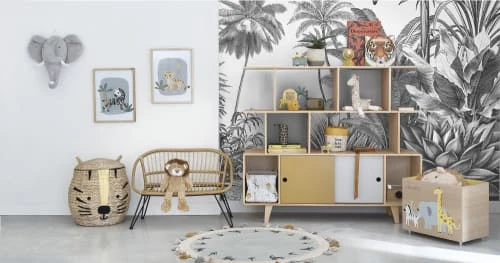 Maisons Du Monde Tapis Rond En Coton Tressé Imprimé à Pompons D100 6 Maisons Du Monde Tapis Rond En Coton Tressé Imprimé à Pompons D100 – Image 4