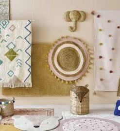 Maisons Du Monde Tapis Rond En Jute Tressé Et Coton à Pompons D100 -Boutique KidKraft tapis rond en jute tresse et coton a pompons d100 1000 1 13 206653 9